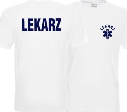 Promostars LPP - Koszulka męska LEKARZ biała