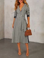 Sukienki - LA Angels Sukienka w kolorze antracytowo-białym - miniaturka - grafika 1