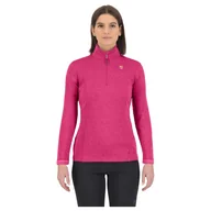 Bluzy sportowe damskie - Bluza damska Karpos Pizzocco W Half Zip Rozmiar: L / Kolor: jasnoróżowy - miniaturka - grafika 1
