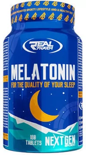 REAL PHARM Real Pharm Melatonin 180 tabs. - Suplementy diety - miniaturka - grafika 1