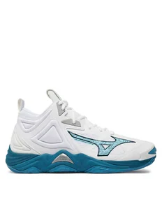 Mizuno Buty Wave Momentum 3 Mid V1GA2317 Biały - Buty sportowe męskie - miniaturka - grafika 1