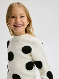 Reserved - Sweter w kropki - wielobarwny - Swetry dla dziewczynek - miniaturka - grafika 1