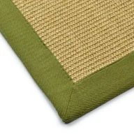 Dywany - Dywan sizalowy Amazonas Nature border: Taupe / Pistachio 200 x 200 cm - miniaturka - grafika 1