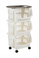 Wózki kuchenne - Wózek Mobilny Kuchenny Szafka Regał Cargo Na Owoce Warzywa Do Łazienki Bm - miniaturka - grafika 1