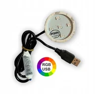 Akcesoria motoryzacyjne - POPPY GRACE MATE PODŚWIETLENIE ORYGINAŁ RGB NA USB - miniaturka - grafika 1