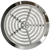Kratki wentylacyjne - Kratka osłona wentylacyjna okrągła fi 80 mm z siatką - Kolor chrom - KOTARBAU - miniaturka - grafika 1