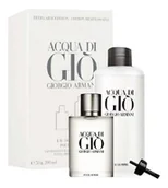 Zestawy perfum damskich - Armani Acqua di Gi Pour Homme zestaw upominkowy IV woda toaletowa 50 ml + woda toaletowa napełnienie 200 ml - miniaturka - grafika 1