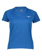 Koszulki sportowe damskie - Mizuno Koszulka funkcyjna "Drylite" w kolorze niebieskim - miniaturka - grafika 1