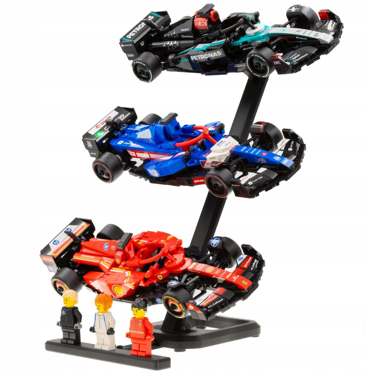 Stojak na auta LEGO Speed Champions F1 Podstawka na Formuły i Minifigurki
