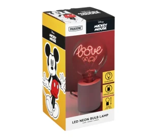 Paladone LED Neon Bulb Lamp Mickey Mouse - Gadżety dla graczy - miniaturka - grafika 1