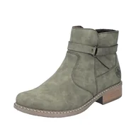Botki damskie - Rieker Damskie botki Z4167, zielone, 43 EU, zielony, 43 EU - miniaturka - grafika 1