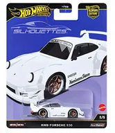 Samochody i pojazdy dla dzieci - Samochód Hot Wheels Premium Car Culture Silhouettes RWB Porsche 930 biały - miniaturka - grafika 1