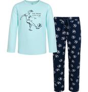Piżamy chłopięce - Piżama z długim rękawem dla chłopca, z piłkarzem, niebieska, 2-8 lat - miniaturka - grafika 1