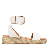 Espadryle damskie - Espadryle DeeZee QS276-1 Biały - miniaturka - grafika 1