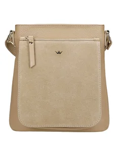 Wojas Skórzana torebka w kolorze beżowym - 25 x 24 x 8 cm - Torebki damskie - miniaturka - grafika 1