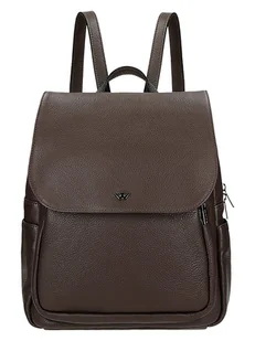 Wojas Skórzany plecak w kolorze brązowym - 28 x 33 x 13 cm - Torebki damskie - miniaturka - grafika 1