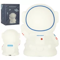 Wyposażenie pokoiku dziecięcego - Lampka nocna dla dzieci silikonowa 8 LED USB biała astronauta - miniaturka - grafika 1