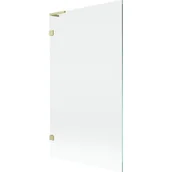 Parawany nawannowe - Mexen Lunar L parawan nawannowy 1-skrzydłowy 100 x 150 cm, transparent, złoty szczotkowany - 897L-100-000-55-00 - miniaturka - grafika 1