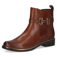 Kozaki damskie - Caprice Damskie 9-25312-45 modne kozaki, Cognac Comb, 42 EU, Cognac Comb, 42 EU - miniaturka - grafika 1
