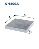 Filtry kabinowe - Filtr kabinowy FILTRON K 1409A - miniaturka - grafika 1