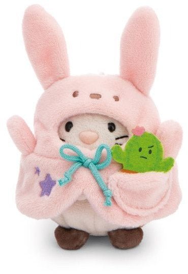 NICI 61141 Maskotka Kot Angy 8cm z kaktusem i kostiumem królika w pudełku prezentowym MyMochi
