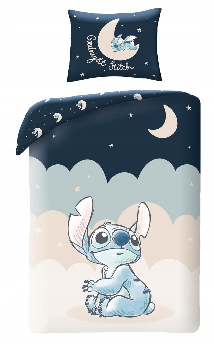Pościel dziecięca Lilo i Stitch 140x200 Halantex 100% bawełna Disney Sticz