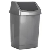 Kosze na śmieci - Curver Kosz na śmieci Click-it, srebrno-grafitowy, 50 l - miniaturka - grafika 1