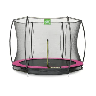 Exit Trampolina naziemna Silhouette ø305cm z siatką zabezpieczającą różowa - Trampoliny - miniaturka - grafika 1