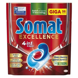 Somat Excellence 4w1 Tabletki do Zmywarki GIGA 56 szt - Płyny do naczyń - miniaturka - grafika 1