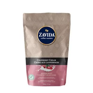 Zavida Cranberry Cream kawa ziarnista krem żurawinowy 340g - Kawa - miniaturka - grafika 1
