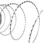 Łańcuchy i liny stalowe - Drut ostrzowy typu concertina NATO, stal galwanizowana, 300 m - miniaturka - grafika 1