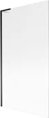 Parawany nawannowe - Mexen Next L parawan nawannowy 1-skrzydłowy 100 x 150 cm, prążki, czarny - 895-100-000-03-09-70 - miniaturka - grafika 1