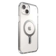 Etui i futerały do telefonów - Speck Presidio Perfect-Clear ClickLock & Magsafe - Etui iPhone 15 Plus (Clear / Chrome Finish / Serene Silver) - miniaturka - grafika 1