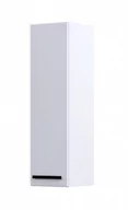 Szafki łazienkowe - Oristo Słupek wiszący OPAL 30 cm, UNIWERSALNY BIAŁY POŁYSK, UCHWYT CZARNY OR30-SB1D-30-1V6 - miniaturka - grafika 1