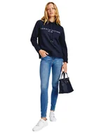 Bluzy damskie - Tommy Hilfiger Bluza Damska Heritage Hilfiger Hoodie Ls Navy Ww0Ww31998 Dw5 S - miniaturka - grafika 1