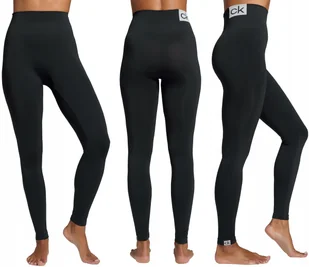 Ck Calvin Klein Leginsy Damskie Microfiber Black S - Legginsy - miniaturka - grafika 1