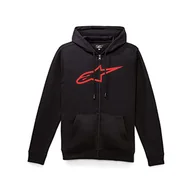 Bluzy męskie - Alpinestars Męska bluza z kapturem Ageless II, czarna/czerwona, mała - miniaturka - grafika 1