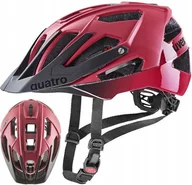 Kaski rowerowe - UVEX Quatro CC Helmet, czerwony/czarny 56-61cm 2022 Kaski rowerowe - miniaturka - grafika 1