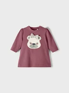 Koszulki dla dziewczynek - NAME IT Tunika 13212743 Fioletowy Regular Fit - miniaturka - grafika 1