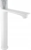 Baterie umywalkowe - Mexen Royo One bateria umywalkowa wysoka, biała/chrom - 72211-22 - miniaturka - grafika 1