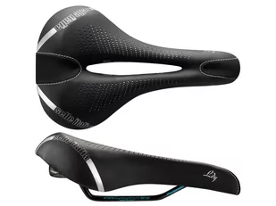 Selle ITALIA Siodło ITALIA LADY E-BIKE GEL FLOW S (id match - S2) Manganese Tube 7, fibra-tek - Mokka, 300g czarno-niebieski (NEW) A-SIT-022H601IHC001 - Siodełka rowerowe i akcesoria - miniaturka - grafika 1