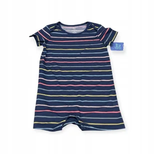Rampers body dziecięcy w paski granatowy 3M - Rampersy - miniaturka - grafika 1