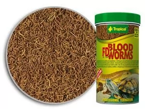 Tropical FD Blood Worms 250ml 16712-uniw - Pokarm dla płazów i gadów - miniaturka - grafika 1