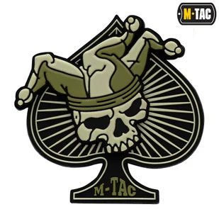 M-Tac - Naszywka Ace of Spades - PVC 3D - Oliwkowy - 51108236 - Odzież taktyczna i umundurowanie - miniaturka - grafika 1