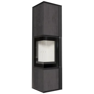 Piec stalowy TORA/L 8 kW fi 150 NATURALI PIETRA DI SAVOIA ANTRANCITE - Piece wolnostojące - miniaturka - grafika 1
