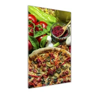 Foto gadżety - Fotoobraz szklany na ścianę do salonu pionowy Pizza - miniaturka - grafika 1