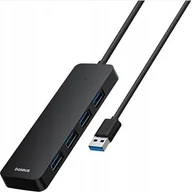 Huby USB - HUB USB Baseus Baseus UltraJoy Series 4-Port HUB Lite 50cm Cluster Black(USBA to USB3.0*4) - miniaturka - grafika 1