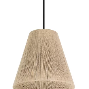 Żyrandol Alderney trzy klosze z naturalnej przędzy - Lampy sufitowe - miniaturka - grafika 2