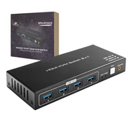 Przełączniki KVM - Switch KVM USB + HDMI 2/1 Spacetronik SPH-KVM23 - miniaturka - grafika 1