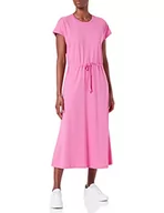 Sukienki - ONLY Onlmay S/S sukienka midi JRS, Super Pink, XS - miniaturka - grafika 1